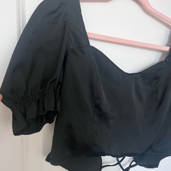 H&M Black Satin Blouse - Picture 3 of 6